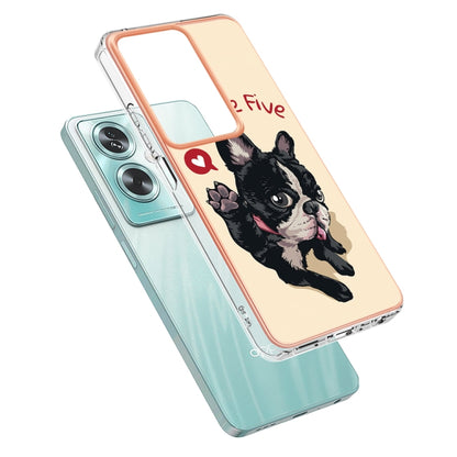 For OPPO A79 5G Global Electroplating Marble Dual-side IMD Phone Case(Lucky Dog) - OPPO Cases by PMC Jewellery | Online Shopping South Africa | PMC Jewellery | Buy Now Pay Later Mobicred