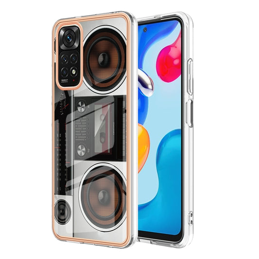 For Xiaomi Redmi Note 11s / Note 11 4G Electroplating Marble Dual-side IMD Phone Case(Retro Radio) - Xiaomi Cases by PMC Jewellery | Online Shopping South Africa | PMC Jewellery | Buy Now Pay Later Mobicred