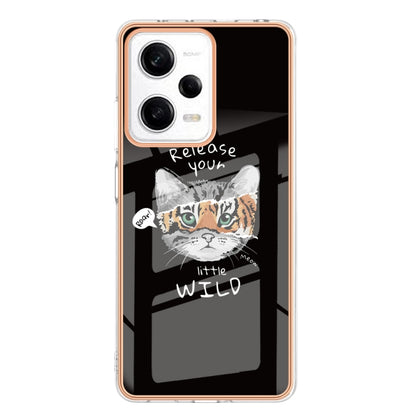 For Xiaomi Redmi Note 12 Pro 5G Global Electroplating Marble Dual-side IMD Phone Case(Natural Growth) - Xiaomi Cases by PMC Jewellery | Online Shopping South Africa | PMC Jewellery | Buy Now Pay Later Mobicred