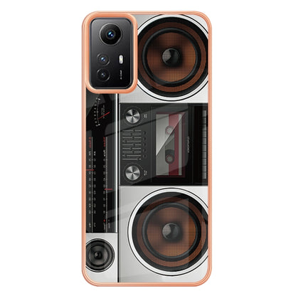 Xiaomi Redmi Note 12S 4G Electroplating Marble Dual-side IMD Phone Case(Retro Radio) - Xiaomi Cases by PMC Jewellery | Online Shopping South Africa | PMC Jewellery | Buy Now Pay Later Mobicred