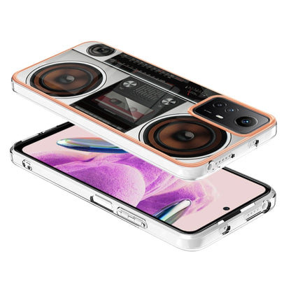 Xiaomi Redmi Note 12S 4G Electroplating Marble Dual-side IMD Phone Case(Retro Radio) - Xiaomi Cases by PMC Jewellery | Online Shopping South Africa | PMC Jewellery | Buy Now Pay Later Mobicred