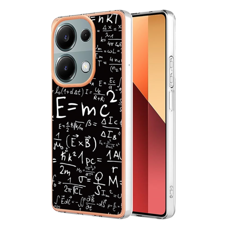 For Xiaomi Redmi Note 13 Pro 4G/Poco M6 Pro 4G Electroplating Marble Dual-side IMD Phone Case(Equation) - Note 13 Pro Cases by PMC Jewellery | Online Shopping South Africa | PMC Jewellery | Buy Now Pay Later Mobicred