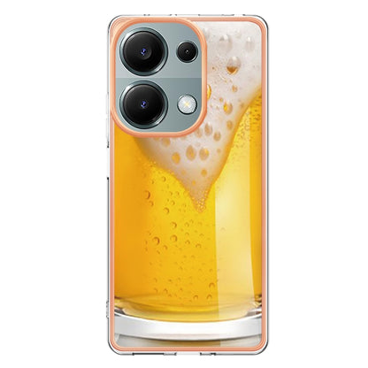 For Xiaomi Redmi Note 13 Pro 4G/Poco M6 Pro 4G Electroplating Marble Dual-side IMD Phone Case(Draft Beer) - Note 13 Pro Cases by PMC Jewellery | Online Shopping South Africa | PMC Jewellery | Buy Now Pay Later Mobicred