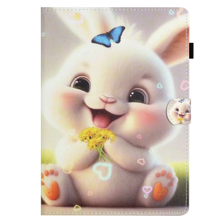 For Amazon Kindle Fire Max 11 Coloured Drawing Stitching Smart Leather Tablet Case(Rabbit) - Amazon by PMC TechLife | Online Shopping South Africa | PMC TechLife | Buy Now Pay Later Mobicred