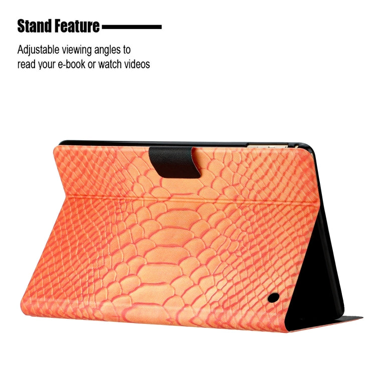 For Amazon Kindle Fire Max 11 Crocodile Texture Smart Leather Tablet Case(Orange) - Amazon by PMC TechLife | Online Shopping South Africa | PMC TechLife | Buy Now Pay Later Mobicred