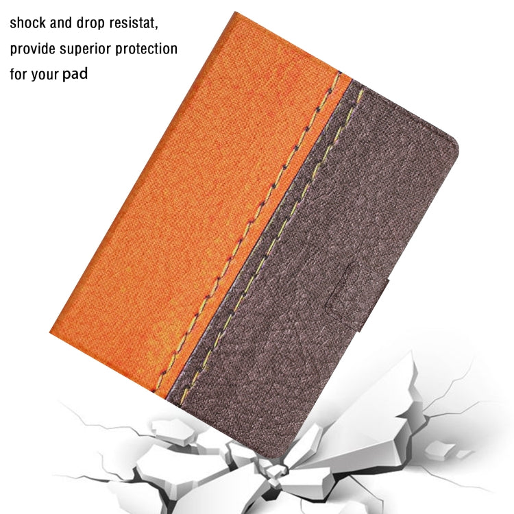 For Amazon Kindle Fire Max 11 Solid Color Stitching Smart Leather Tablet Case(Orange) - Amazon by PMC TechLife | Online Shopping South Africa | PMC TechLife | Buy Now Pay Later Mobicred
