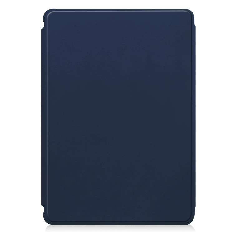 For Samsung Galaxy Tab S9 360 Rotation Transparent Smart Leather Case with Keyboard(Dark Blue) - Galaxy Tab S9 Cases by PMC Jewellery | Online Shopping South Africa | PMC Jewellery | Buy Now Pay Later Mobicred