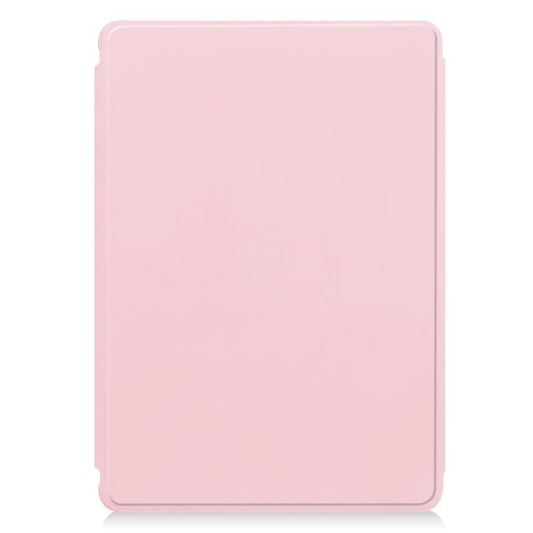 For Samsung Galaxy Tab S9+ 360 Rotation Transparent Smart Leather Case(Pink) - Galaxy Tab S9+ Cases by PMC Jewellery | Online Shopping South Africa | PMC Jewellery | Buy Now Pay Later Mobicred