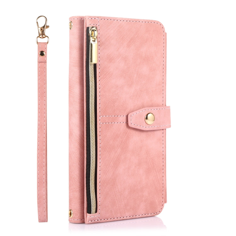 For Google Pixel 6 Dream 9-Card Wallet Zipper Bag Leather Phone Case(Pink) - Google Cases by PMC Jewellery | Online Shopping South Africa | PMC Jewellery | Buy Now Pay Later Mobicred