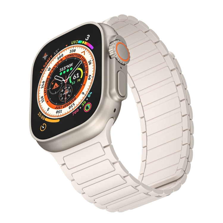 For Apple Watch Series 9 41mm Magnetic Loop Silicone Watch Band(Starlight) - free shipping - PMC TechLife - Order now!