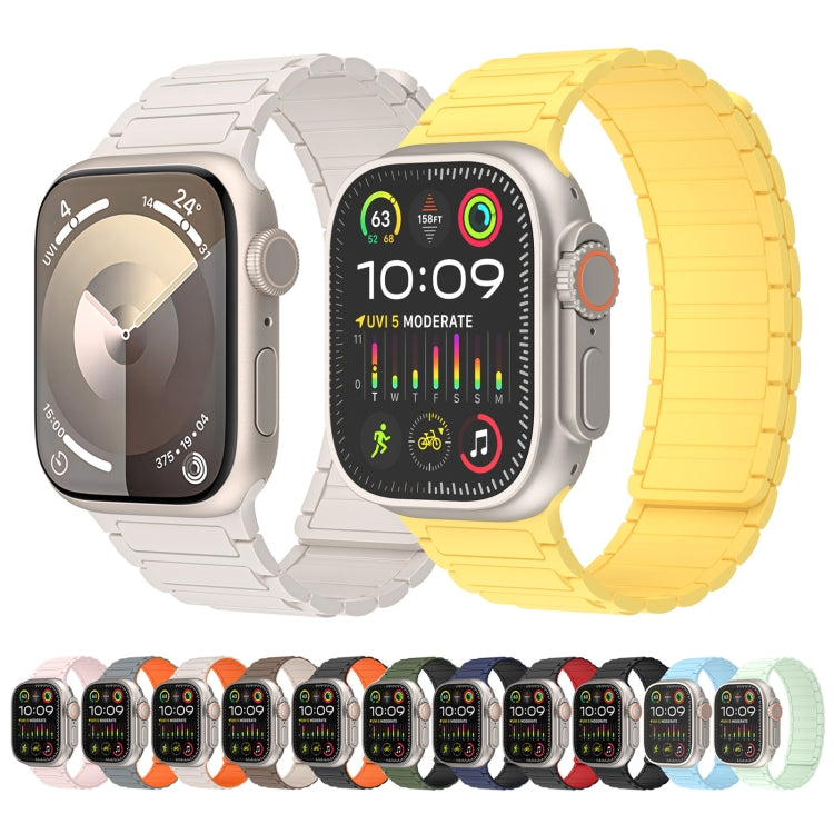 For Apple Watch Series 9 41mm Magnetic Loop Silicone Watch Band(Starlight) - free shipping - PMC TechLife - Order now!