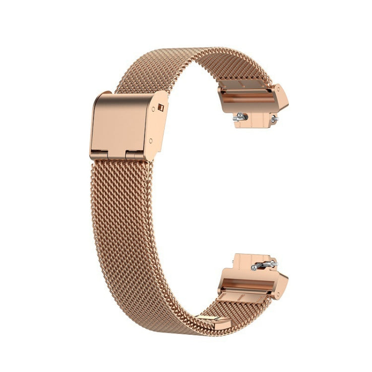 For Fitbit Inspire 3 Buckle Fine Mesh Stainless Ssteel Watch Band(Rose Gold) - free shipping - PMC TechLife - Order now!