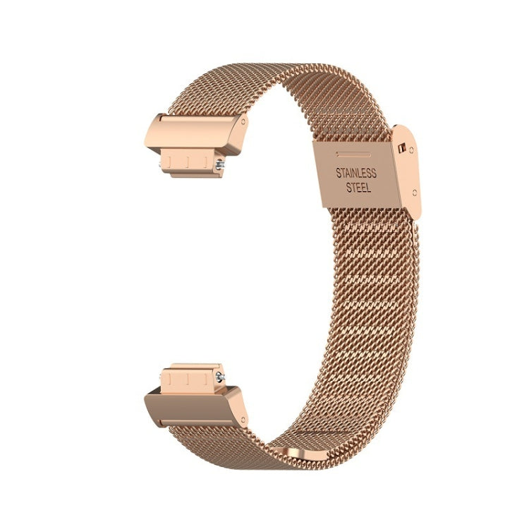 For Fitbit Inspire 3 Buckle Fine Mesh Stainless Ssteel Watch Band(Rose Gold) - free shipping - PMC TechLife - Order now!