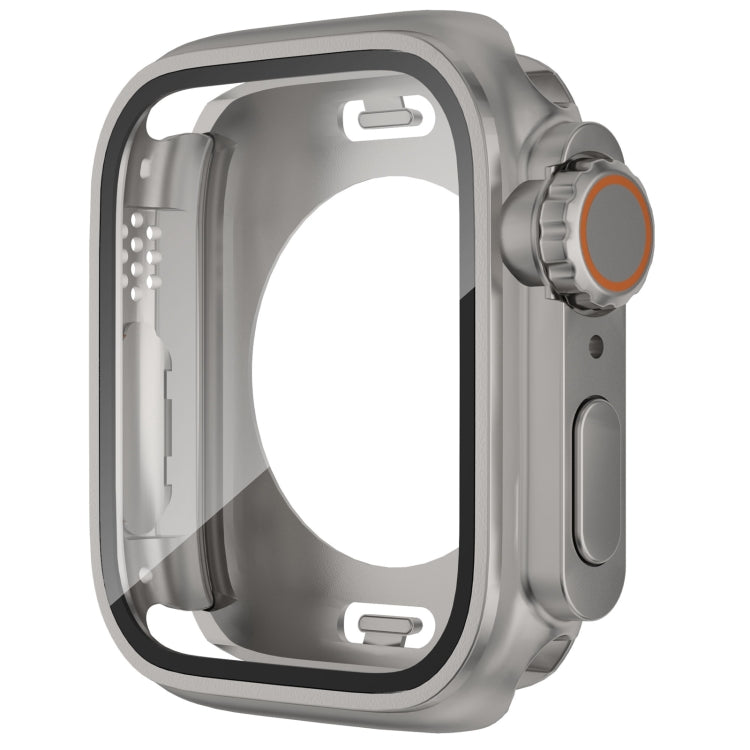For Apple Watch Series 9 / 8 / 7 45mm Change to Ultra 49mm Waterproof All-Inclusive Film Hybrid PC Watch Case(Titanium Gold) - free shipping - PMC Jewellery - Order now!