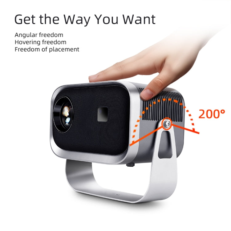 AUN A003 1280x720P 150 Lumens Same Screen Version Portable Home Theater LED HD Digital Projector, EU Plug(Grey) - LED Projector by AUN | Online Shopping South Africa | PMC TechLife | Buy Now Pay Later Mobicred