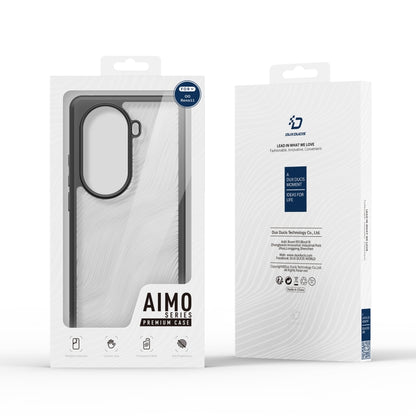 For OPPO Reno11 Global DUX DUCIS Aimo Series Frosted Feel Phone Case(Black) - Reno11 Cases by DUX DUCIS | Online Shopping South Africa | PMC Jewellery | Buy Now Pay Later Mobicred