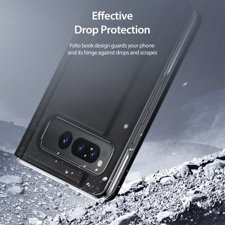 For Google Pixel Fold DUX DUCIS Bril Series PU + TPU Phone Case(Black) - Google Cases by DUX DUCIS | Online Shopping South Africa | PMC Jewellery | Buy Now Pay Later Mobicred