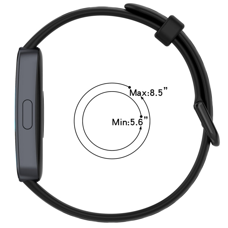 For Huawei Band 8 Solid Color Breathable Silicone Watch Band(Purple) - Watch Bands by PMC TechLife | Online Shopping South Africa | PMC TechLife