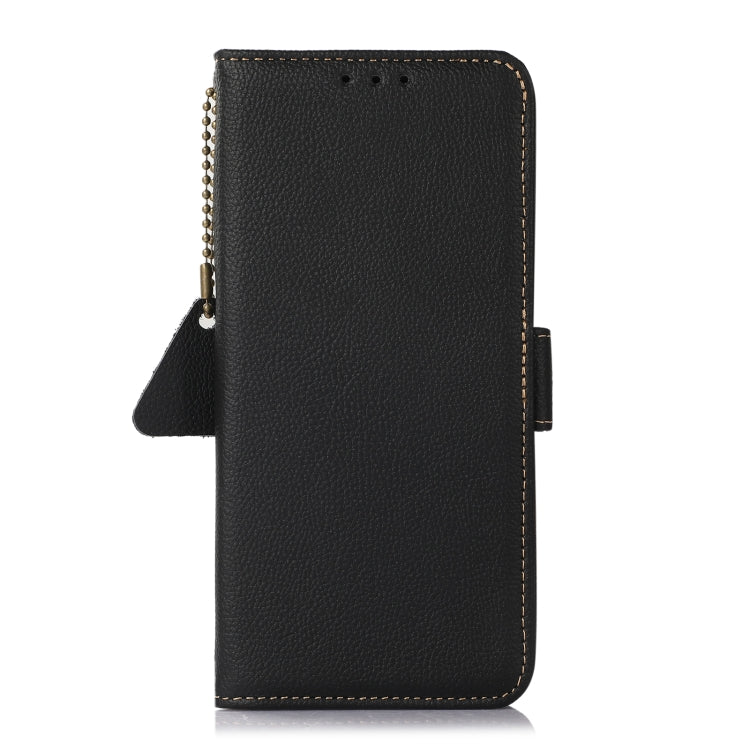 For Samsung Galaxy S24+ Side-Magnetic TJ Genuine Leather RFID Phone Case(Black) - Galaxy Phone Cases by PMC Jewellery | Online Shopping South Africa | PMC Jewellery | Buy Now Pay Later Mobicred