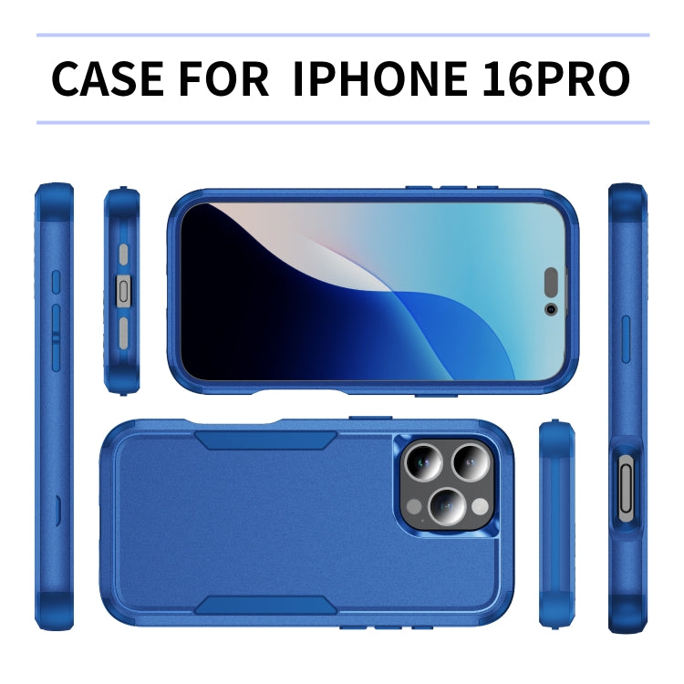 For iPhone 16 Pro Commuter Shockproof TPU + PC Phone Case(Royal Blue) - iPhone 16 Pro Cases by PMC Jewellery | Online Shopping South Africa | PMC Jewellery | Buy Now Pay Later Mobicred