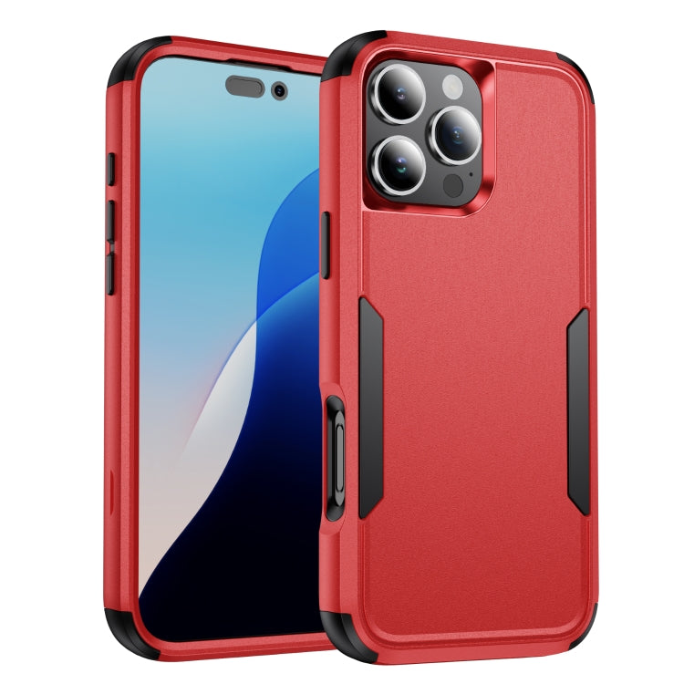 For iPhone 16 Pro Commuter Shockproof TPU + PC Phone Case(Red+Black) - iPhone 16 Pro Cases by PMC Jewellery | Online Shopping South Africa | PMC Jewellery | Buy Now Pay Later Mobicred