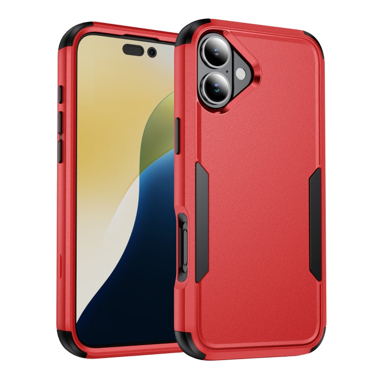 For iPhone 16 Plus Commuter Shockproof TPU + PC Phone Case(Red+Black) - iPhone 16 Plus Cases by PMC Jewellery | Online Shopping South Africa | PMC Jewellery | Buy Now Pay Later Mobicred