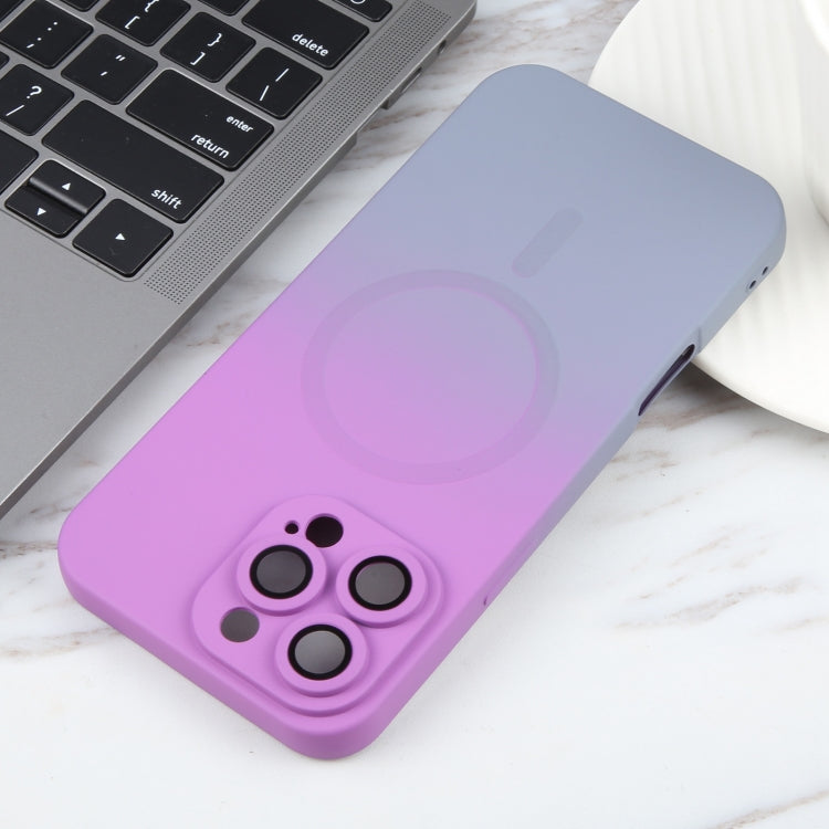 For iPhone 16 Pro Liquid TPU Silicone Gradient MagSafe Phone Case(Purple) - iPhone 16 Pro Cases by PMC Jewellery | Online Shopping South Africa | PMC Jewellery | Buy Now Pay Later Mobicred