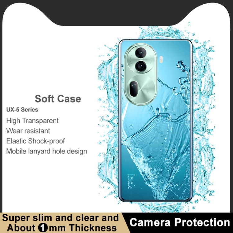 For OPPO Reno11 5G China IMAK UX-5 Series Transparent TPU Phone Case - Reno11 Cases by imak | Online Shopping South Africa | PMC Jewellery | Buy Now Pay Later Mobicred