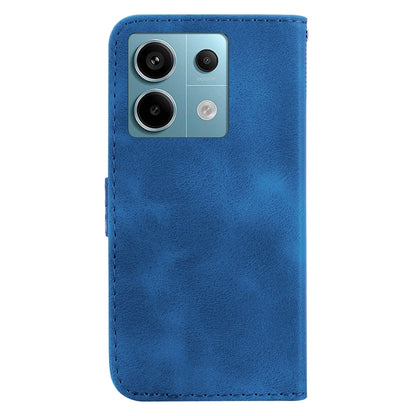 For Xiaomi Redmi Note 13 Pro 5G 7-shaped Embossed Leather Phone Case(Blue) - Note 13 Pro Cases by PMC Jewellery | Online Shopping South Africa | PMC Jewellery | Buy Now Pay Later Mobicred