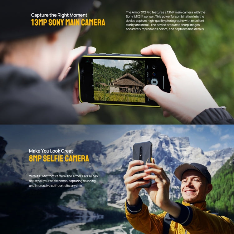 Ulefone Armor X12 Pro, 4GB+64GB, IP68/IP69K Rugged Phone, 5.45 inch Android 13 MediaTek Helio G36 Octa Core, Network: 4G, NFC(Less Green) - free shipping - PMC TechLife - Order now!