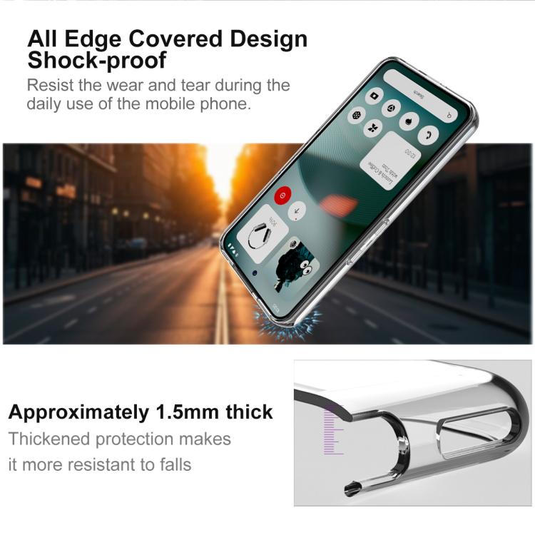 For Nothing Phone 3 imak UX-10 Series Transparent Shockproof TPU Phone Case(Transparent) - free shipping - PMC TechLife - Order now!