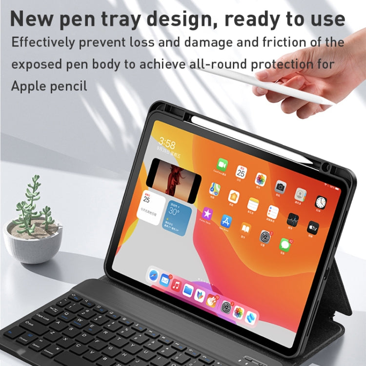 For iPad 10.2 2021 / Air 2019 WiWU Skin Feel Magnetic Detachable Keyboard Tablet Case(Blue) - For iPad Air by WIWU | Online Shopping South Africa | PMC Jewellery