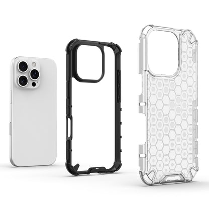 For iPhone 16 Pro Max Honeycomb Shockproof Phone Case(Black) - iPhone 16 Pro Max Cases by PMC Jewellery | Online Shopping South Africa | PMC Jewellery | Buy Now Pay Later Mobicred