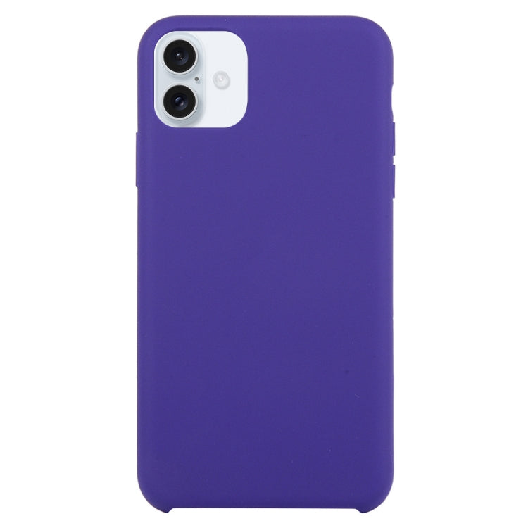 For iPhone 16 Plus Solid Silicone Phone Case(Dark Purple) - iPhone 16 Plus Cases by PMC Jewellery | Online Shopping South Africa | PMC Jewellery | Buy Now Pay Later Mobicred