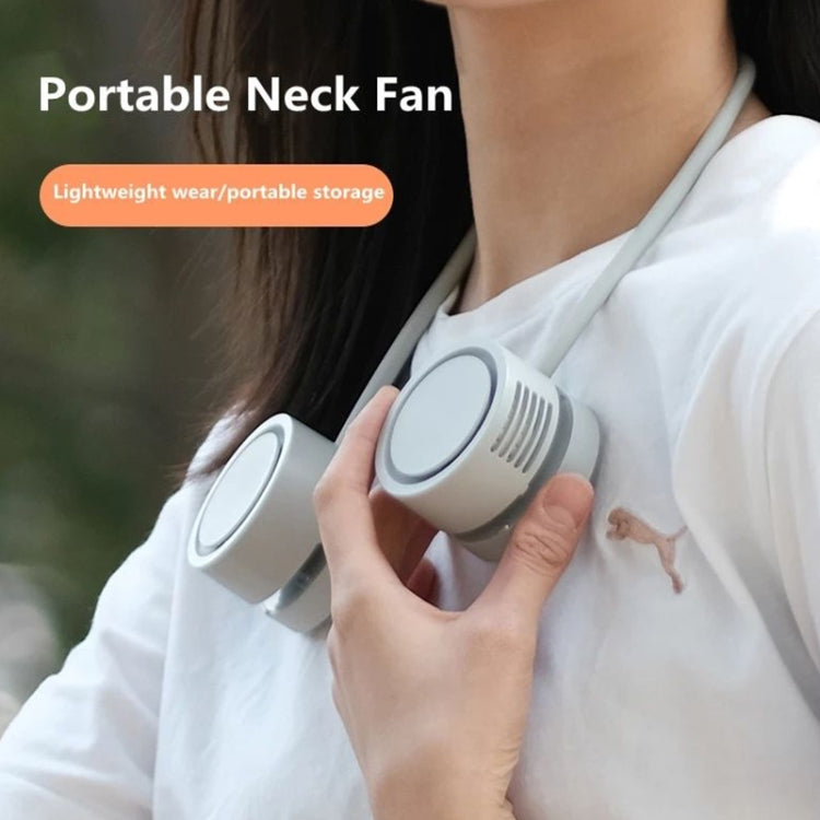 DQ209 Portable Hanging Neck Mute Aroma Diffuser Small Fan(Apricot) - Electric Fans by PMC Jewellery | Online Shopping South Africa | PMC Jewellery | Buy Now Pay Later Mobicred