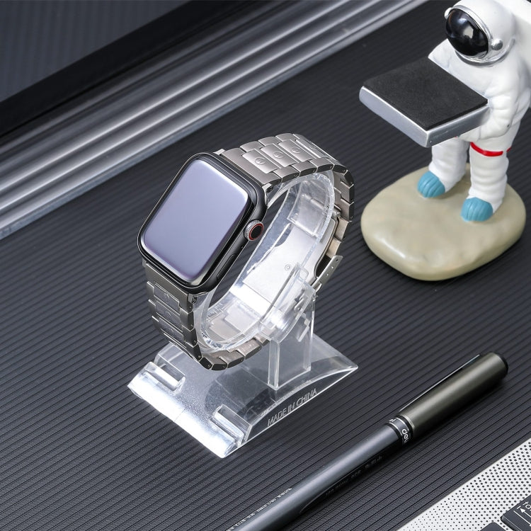 For Apple Watch Series 2 42mm Safety Buckle Titanium Steel Watch Band(Silver) - free shipping - PMC TechLife - Order now!