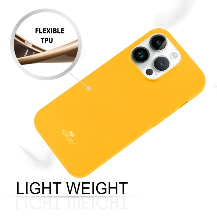 For iPhone 15 Pro Max GOOSPERY PEARL JELLY Shockproof TPU Phone Case(Yellow) - iPhone 15 Pro Max Cases by GOOSPERY | Online Shopping South Africa | PMC Jewellery | Buy Now Pay Later Mobicred