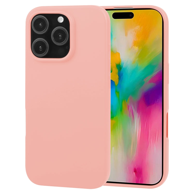 For iPhone 16 Pro Max GOOSPERY SOFT FEELING Liquid TPU Soft Phone Case(Pink) - iPhone 16 Pro Max Cases by GOOSPERY | Online Shopping South Africa | PMC Jewellery | Buy Now Pay Later Mobicred