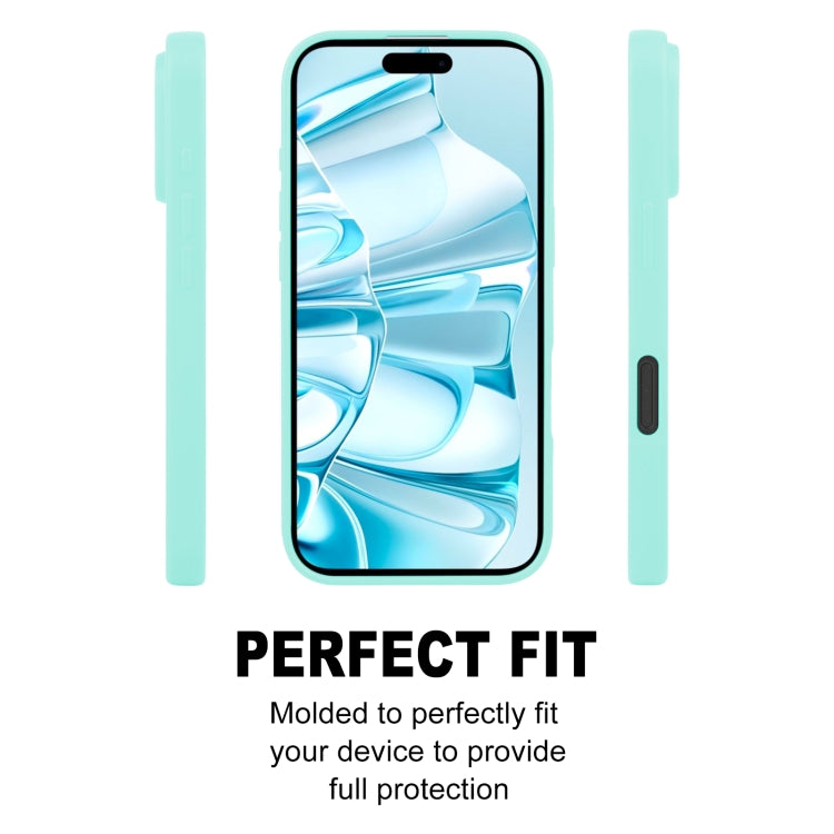 For iPhone 16 GOOSPERY SOFT FEELING Liquid TPU Soft Phone Case(Mint Green) - iPhone 16 Cases by GOOSPERY | Online Shopping South Africa | PMC Jewellery | Buy Now Pay Later Mobicred