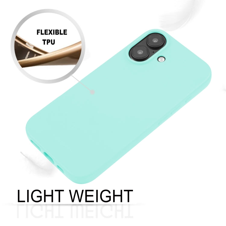 For iPhone 16 GOOSPERY SOFT FEELING Liquid TPU Soft Phone Case(Mint Green) - iPhone 16 Cases by GOOSPERY | Online Shopping South Africa | PMC Jewellery | Buy Now Pay Later Mobicred