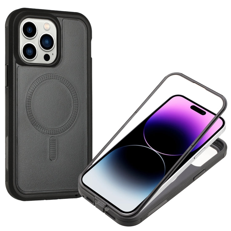 For iPhone 14 Pro Max Defender Series XT MagSafe Magnetic PC + TPU Shockproof Phone Case(Black) - iPhone 14 Pro Max Cases by PMC Jewellery | Online Shopping South Africa | PMC Jewellery