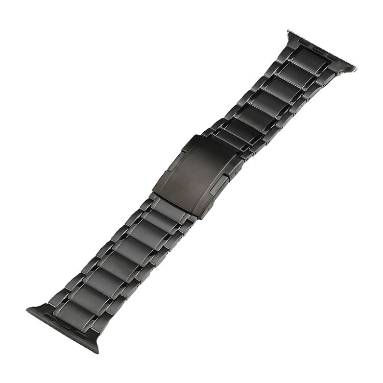 For Apple Watch Series 5 44mm Five Beads Turtle Buckle Titanium Steel Watch Band(Grey) - Watch Bands by PMC TechLife | Online Shopping South Africa | PMC TechLife