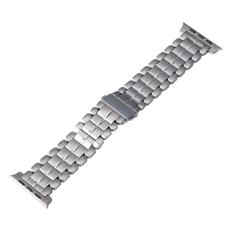 For Apple Watch Series 8 41mm Five Beads Titanium Steel Watch Band(Silver) - Watch Bands by PMC TechLife | Online Shopping South Africa | PMC TechLife