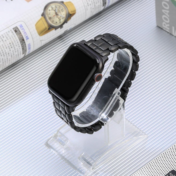 For Apple Watch SE 2022 40mm Five Beads Titanium Steel Watch Band(Black) - Watch Bands by PMC TechLife | Online Shopping South Africa | PMC TechLife