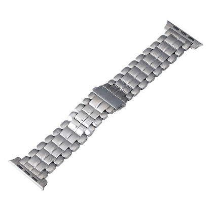 For Apple Watch Series 6 40mm Five Beads Titanium Steel Watch Band(Silver) - Watch Bands by PMC Jewellery | Online Shopping South Africa | PMC Jewellery