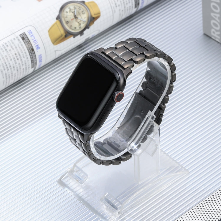 For Apple Watch Series 6 44mm Five Beads Titanium Steel Watch Band(Grey) - Watch Bands by PMC TechLife | Online Shopping South Africa | PMC TechLife