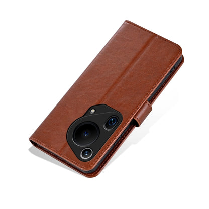 For Huawei Pura 70 Ultra AZNS Sheepskin Texture Flip Leather Phone Case(Brown) - Huawei Cases by AZNS | Online Shopping South Africa | PMC Jewellery | Buy Now Pay Later Mobicred