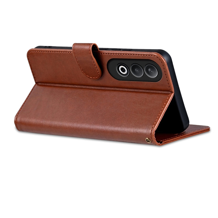 For OPPO K12 AZNS Sheepskin Texture Flip Leather Phone Case(Brown) - OPPO Cases by AZNS | Online Shopping South Africa | PMC Jewellery | Buy Now Pay Later Mobicred