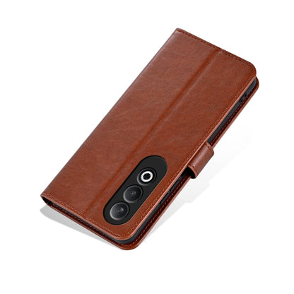 For OPPO K12 AZNS Sheepskin Texture Flip Leather Phone Case(Brown) - OPPO Cases by AZNS | Online Shopping South Africa | PMC Jewellery | Buy Now Pay Later Mobicred