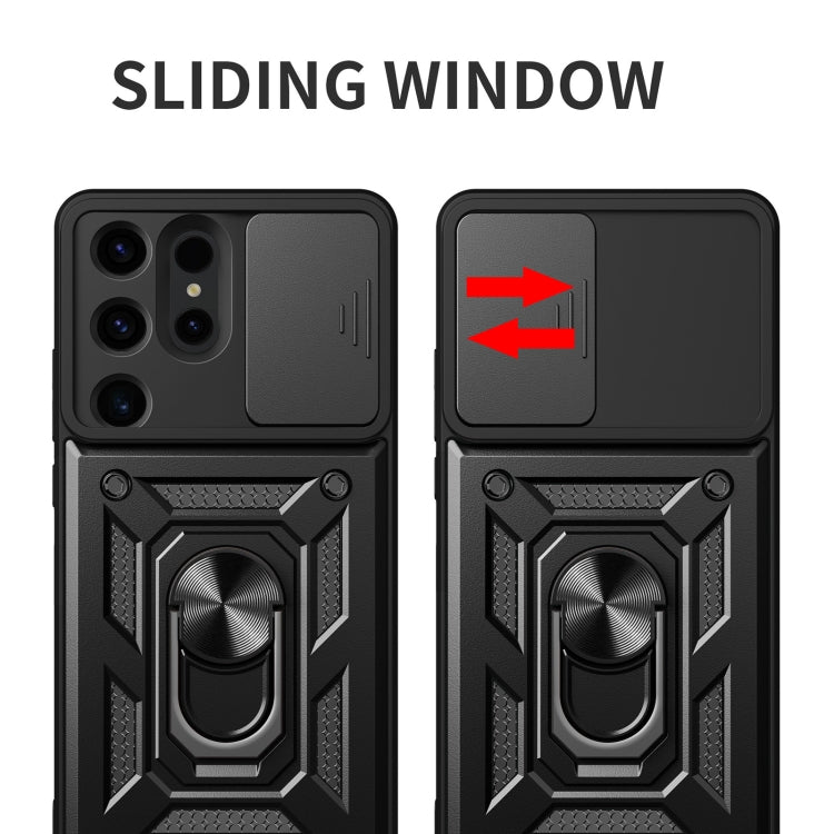 For Samsung Galaxy S24 Ultra 5G Sliding Camera Cover Design TPU+PC Phone Case(Gold) - Galaxy S24 Ultra 5G Cases by PMC TechLife | Online Shopping South Africa | PMC TechLife